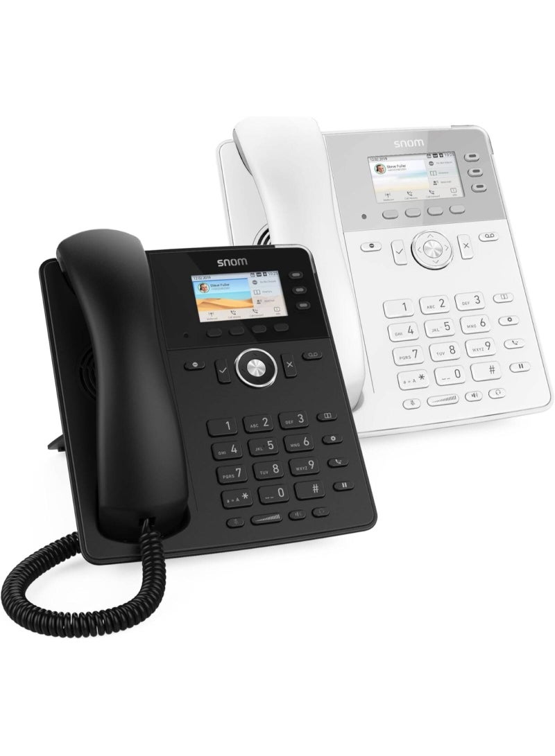 Snom هاتف سلكي ملون Snom D717 بحجم 2.8 بوصة مع مستشعر ضوء محيطي، 3 مفاتيح LED قابلة للبرمجة، Gigabit PoE، USB مع دعم وحدة التوسع - Image 2